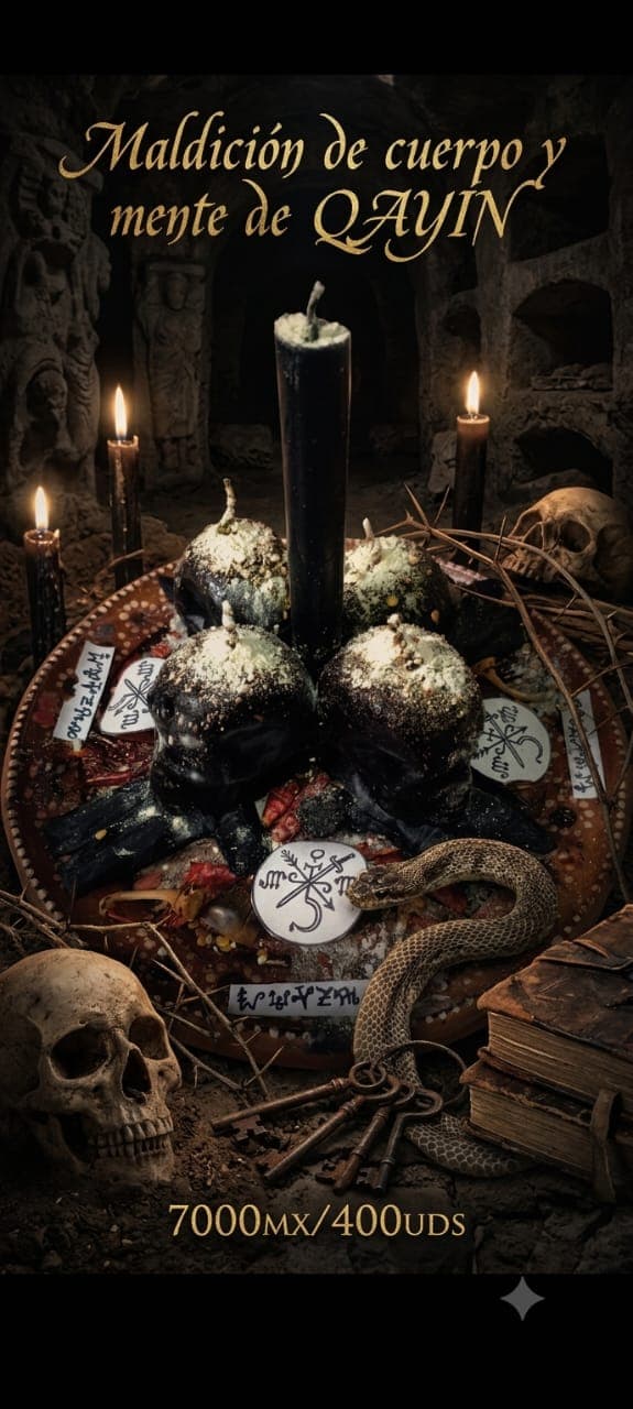 Altar ceremonial de Destructor de cuerpo y mente con Qayin